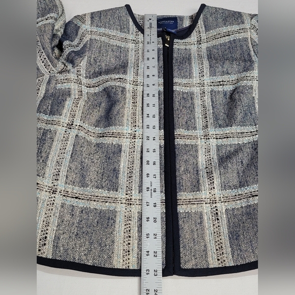 Don Caster Collection Tweed Silk With Metallic Threads Jacket Womens Size 10 - Picture 7 of 14